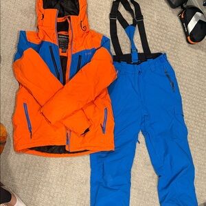 Orange and Blue Kids Jacket by Obermeyer